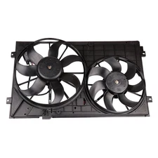 Radiator Condenser Cooling Fan Assembly For 2009 2010-2013 Volkswagen Jetta 12V