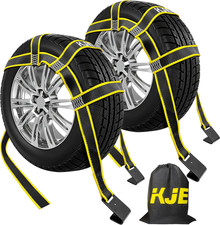 2 Pack Reflective Tow Dolly Straps Heavy Dutycar Tow Dolly Basket Straps With F