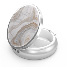 Pill Box 3 Compartment Small Pill Case,Portable for Pocket or Purse Pill Orga...