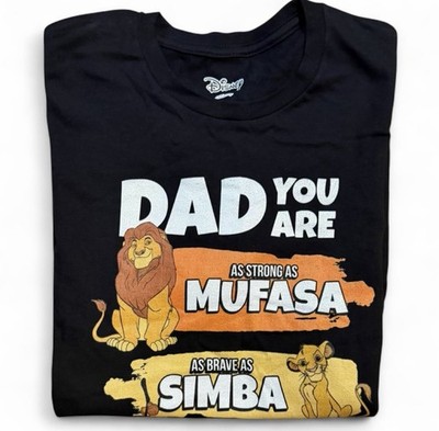 Disney Lion King Dad You Are Mufasa Simba Rafiki Pumbaa T-Shirt Mens S
