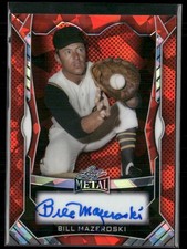 2025 Leaf Metal Bill Mazeroski Auto Red Ice /12 Pittsburgh Pirates
