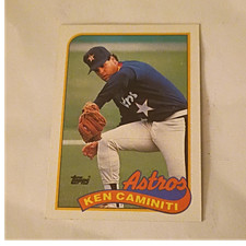 Topps 1989 Ken Caminiti #369 Houston Astros Baseball Card Base Set MLB