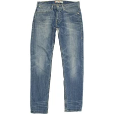 Levi's 519 Men Blue Tapered Slim Stretch Jeans W30 L32 (65643)