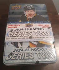 2024-25 Upper Deck Series 2 NHL Hockey Tin (New/Factory Sealed) Celebrini Chase