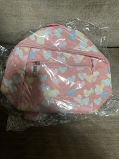 Mini Backpack Pink With Hearts