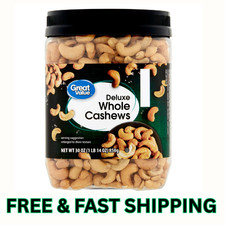 Great Value Deluxe Whole Cashews, 30 oz