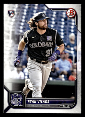 Ryan Vilade 2022 Bowman #100 Colorado Rockies ROOKIE BUY2GET1FREE *008