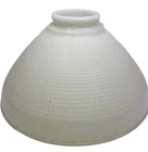 Antique VTG  White Milk Glass Cased Shade Torchiere Floor Lamp Waffle SEE PIC.