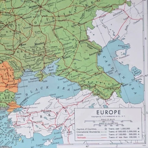 Rand McNally & Co. 1940-1949 Date Range Antique Maps, Atlases