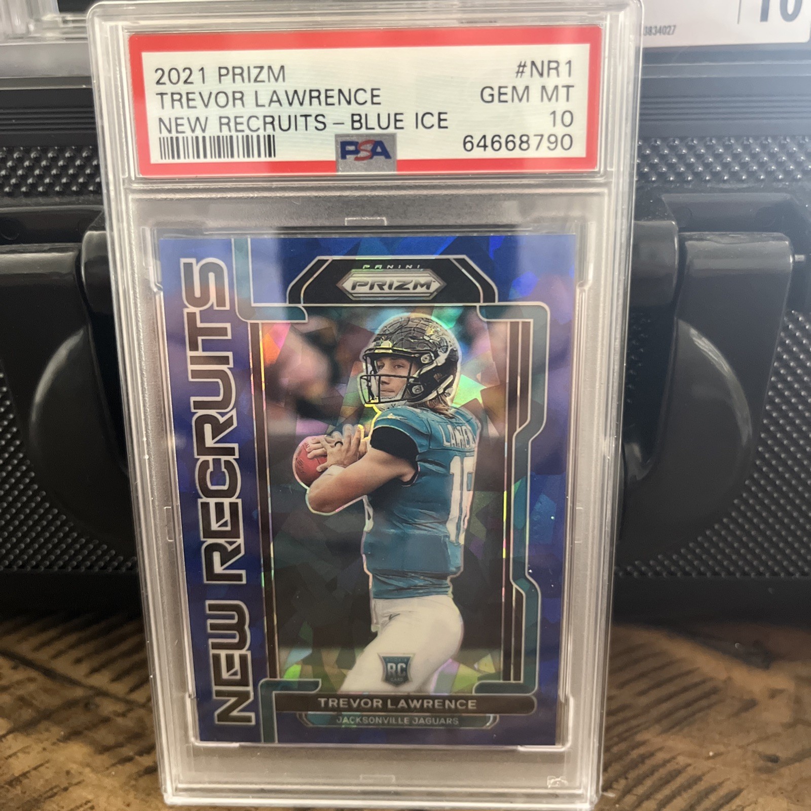 Trevor Lawrence Panini Prizm New Recruits #NR1 Blue Ice