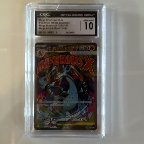 CGC Gem Mint 10 Mega Charizard X ex 223/103 Mega Attack Rare-Holo Mega Dream ex