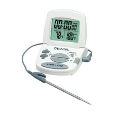 Taylor Instant Read Digital Probe Thermometer w/ Alarm Timer 1470N NEW