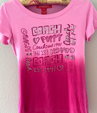 COACH  POPPY PINK T-SHIRT  S 