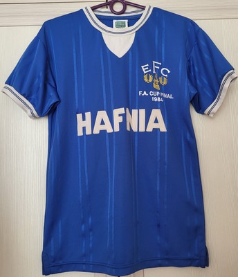 Everton 1984 Home football FA Cup Final Score Draw reproduce shirt size XS