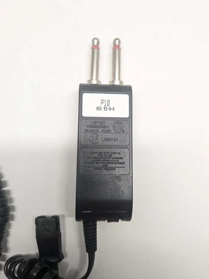 Auriculares Plantronics H31CD StarSet con cable adaptador de punta de enchufe P10 y control de volumen Foto 3 de 4