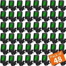 Guitar Tuner Clip On Ukulele Tuner for All Instruments Guitar Bass Ukulele Vi...