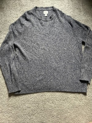 J. CREW Marled Rugged Merino Wool Blend Sweater Crewneck Men s XL BA285