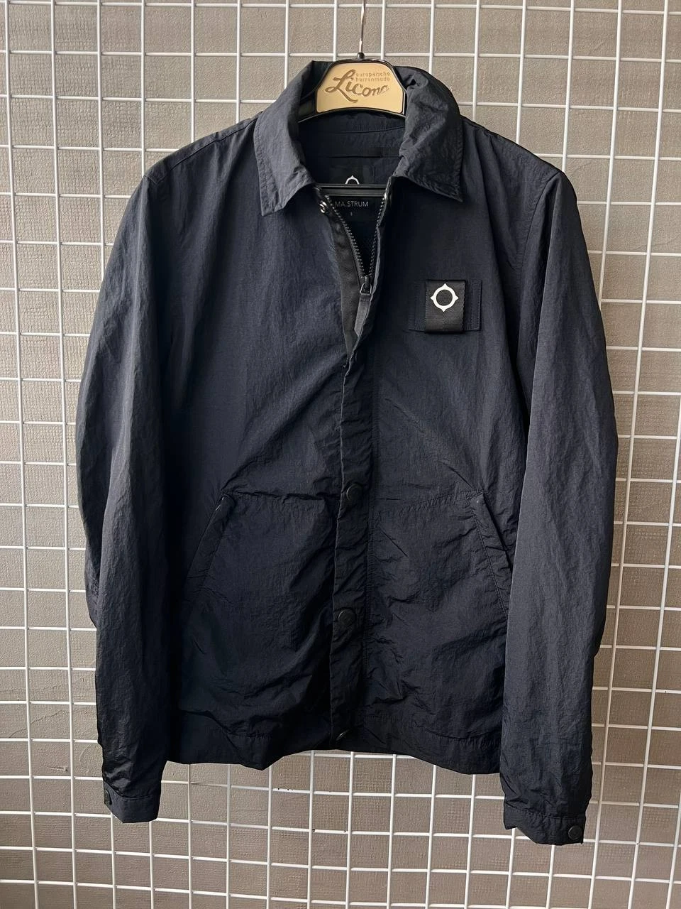NEW! MA.STRUM MAS1393 Jacket Black Size S Industrial Wash Casuals Nylon Taffeta