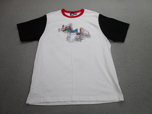 Noon Goons Shirt Mens XL White Black Red Graphic Skateboard Made USA Tee Skate