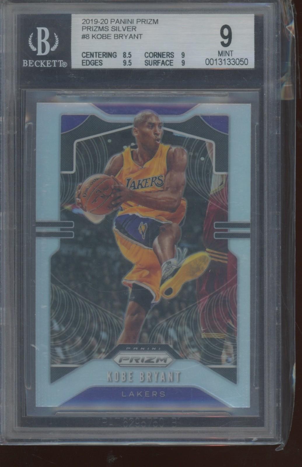 2019-20 Panini Prizm Basketball Kobe Bryant LAKERS #8 Silver BGS 9