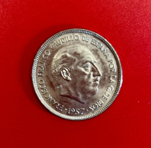 25 ptas 1957 Spanien . Gut erhalten. im Stern 71 Sammelstück aus Nachlass - Bild 5 von 11