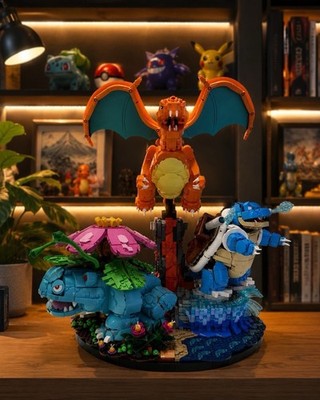 Pokemon Monster Battle Building Blocks Set Large Display MOC Model | No box