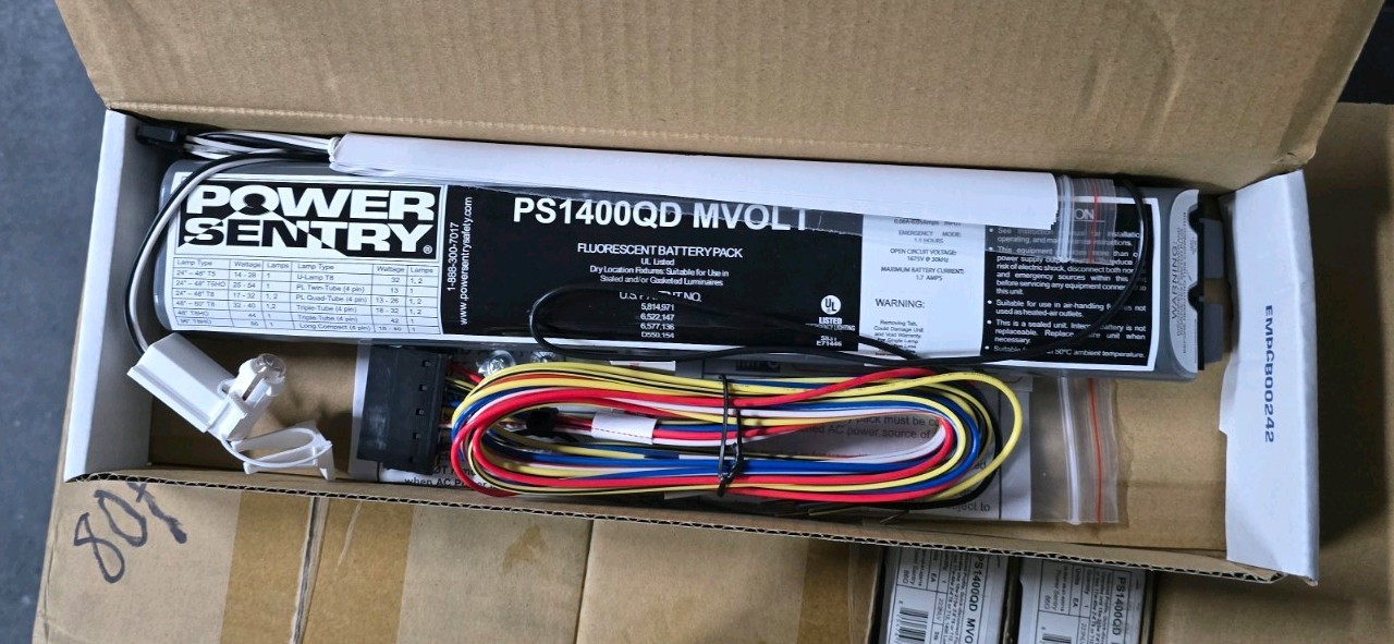 Power Sentry PS1400QD Fluorescent Battery Pack MVOLT 223NLV