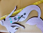Mermaid Clock Large Wood Hand Made & Painted  16" x 9" Works  — photo 10
