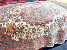 Auth: Vintage RAW Silk Turkish Rug Shimmering Signed Beauty 4x6 NR