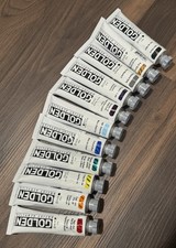 Lot of 11 Tubes - Golden Artist Acrylic Paint - 59 ml 2 oz Variety - New