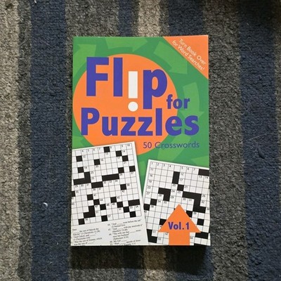 Flip for Puzzles Vol. 1 Paperback Games Puzzles Crosswords Word Searches English