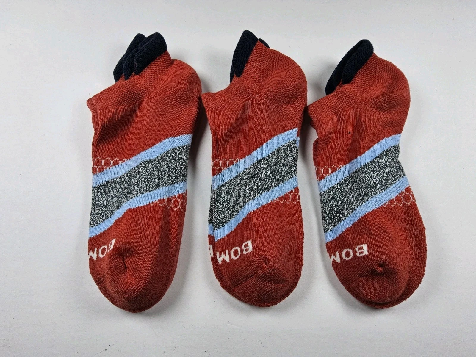 Bombas Original Athletic Ankle Socks Lot Of 3 Pairs Size M