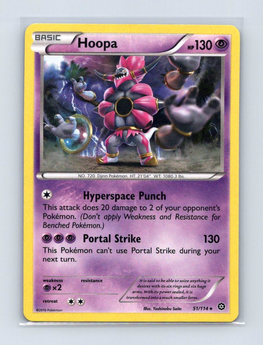 Hoopa (XY Steam Siege) 51/114 Holo Holo Rare Deck Exclusives Pokemon LP