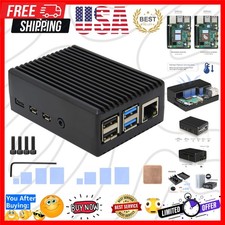for Raspberry Pi 4 Aluminum Case, Heavy Duty Passive Cooling Metal Case/Housi...