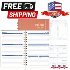Day Planner 2026-2027, 2026 Weekly and Monthly Planner, Jan 2026-Jun 2027, 18...
