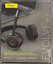 Jabra Evolve 75 UC Stereo Wireles Headset, HSC040W END040W