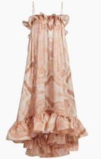 Zimmermann Illuminate Flounce Hi Low Dress NWT $2695 