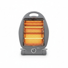 800W Halogen Heater Instant Heat 2 Bar Quartz Winter Warm