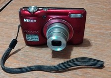 Red Nikon Coolpix L26 Digital Camera 16.1MP 5x Zoom VGC