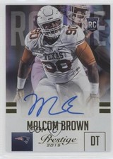 2015 Prestige Rookie Extra Points Gold Signatures 43/50 Malcom Brown Auto b9e