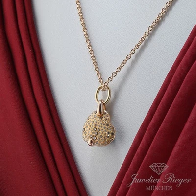 Pomellato Collier Sabbia Rosegold & Gelbgold 750 Herz braune Diamanten Gold - Bild 1 von 4