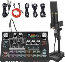 Complete Home Studio Recording Kit - Mixer, Condenser Mic for Music/Podcast Set