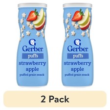  Pack of 2 Strawberry Apple Puffed Grain Snack for Babies 1.48 oz Free Ship...