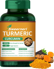 Turmeric Curcumin with Black Pepper Extract 2250mg High Absorption Potent, 120ct