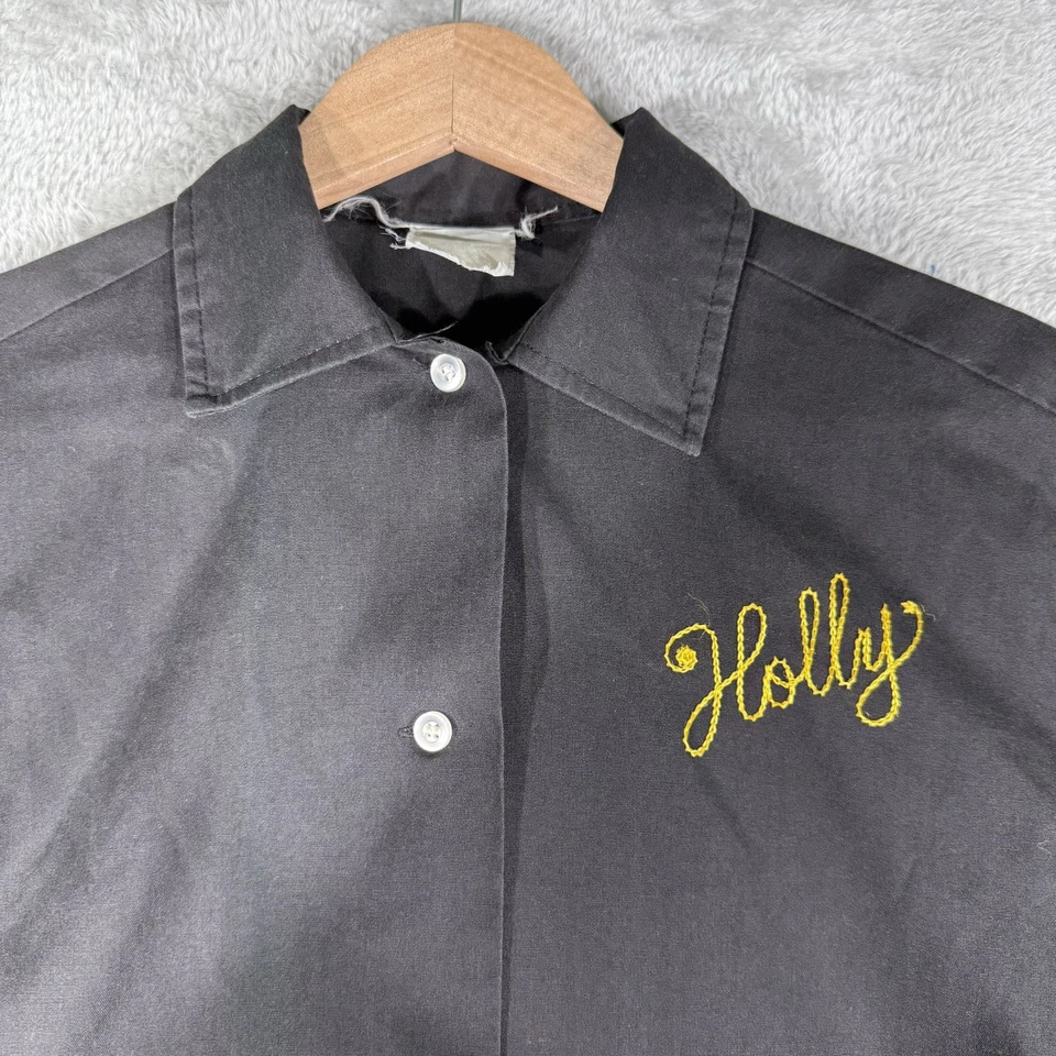 Camisa de boliche de punto de cadena de colección talla 36 (S) negra Salinas 500 Club EE. UU. AÑOS 50 60 Foto 3 de 4