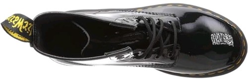 🔥 Dr. Doc Martens 1460 Women's Boot, Size 7 - Black Patent Leather Shiny Punk - Picture 7 of 11