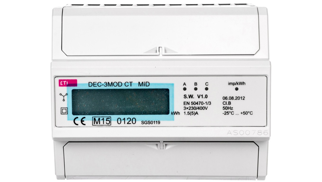Energy Consumption Display 3 Phase with Modbus ETIMETER 004804055