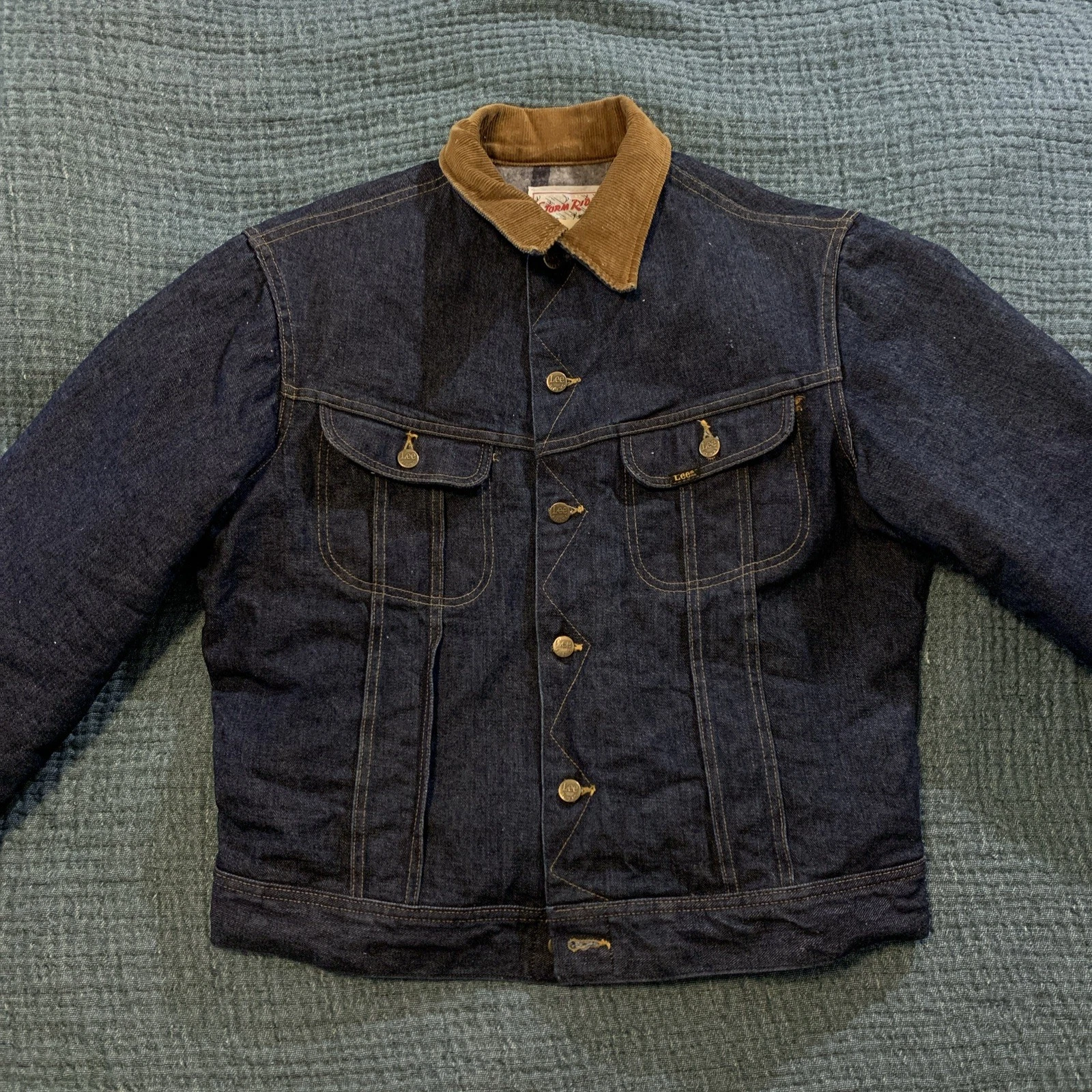 Vintage Lee Storm Rider 70s Denim Jacket 44L Blue Indigo
Opens in a new window or tab