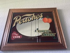 Peaches Records and Tapes Advertising Mirror Sign Store Display EST. 1974