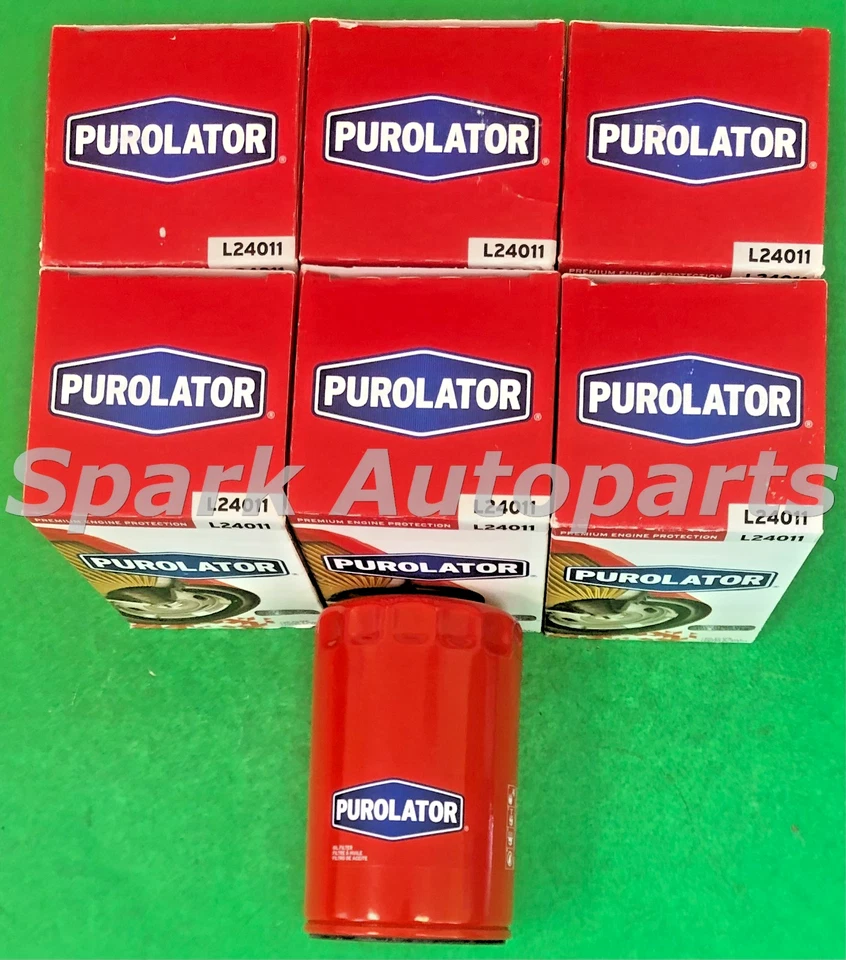 Estuche de 6 filtros de aceite de motor PUROLATOR L24011 para CHEVROLET Blazer, GMC, PH3980 Foto 2 de 3